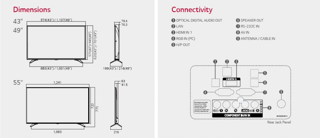 LW540S تلویزیون 55 اینچ ال جی مدل 55LW540S